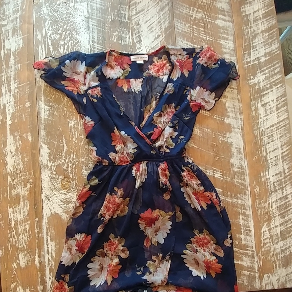 Floral High Low Dress Size S